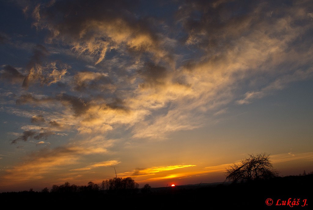 Z�pad slunce u Bedn�rce, 10.3.2014