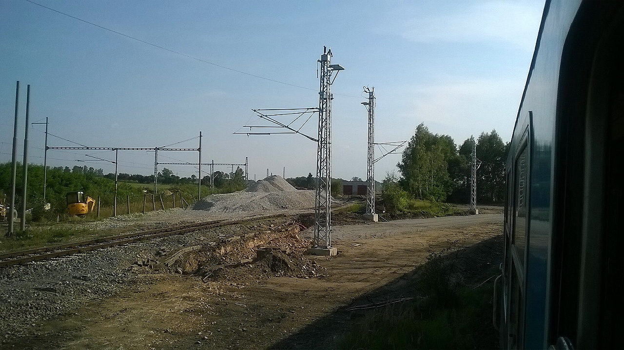 Pprava pro provizorn napojen TK od Horusic do ST Vesel nad Lunic, 5. z 2014