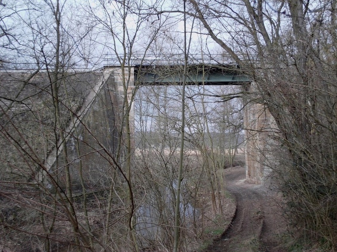 Most pes Liansk potok nad Rakovnkem, 28.2.2014