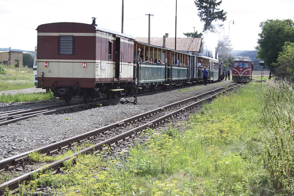Samotn prbh kiovn s vlakem D v dopravn Slezsk Rudoltice