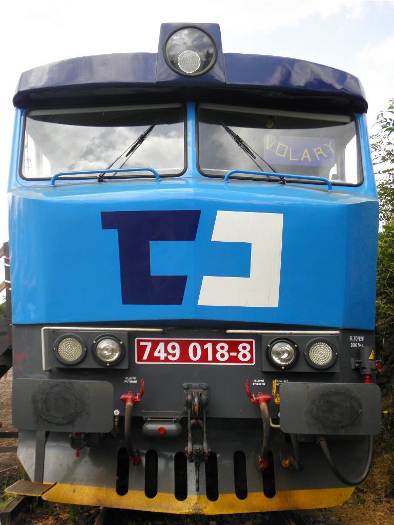 749.018  pi akci 120 let trat Strakonice - Vimperk (vstava lokomotiv), 13.07.2013