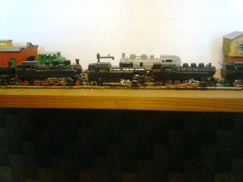 Pohled na provozn skupinku lokomotiv