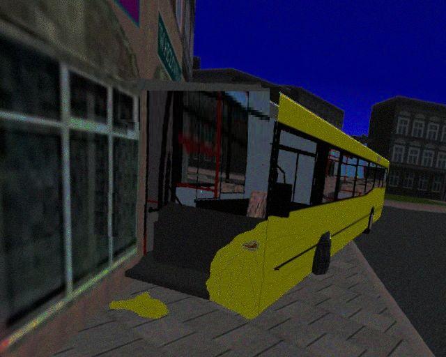 Prvn� tambus VDP Stanier n�kolik minut po nehod�.
