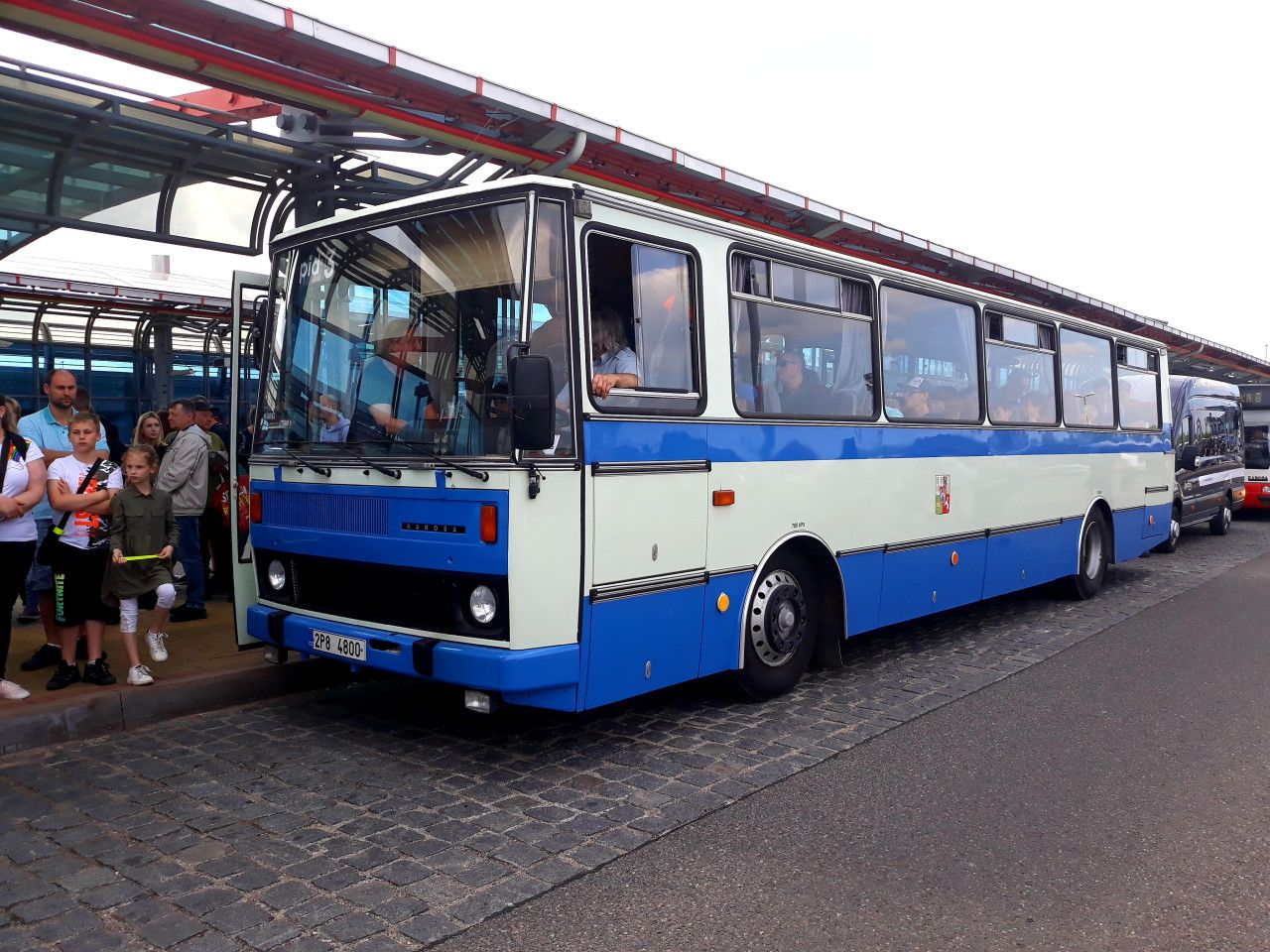 Karosa C 734 BK Plze v praskm terminlu Letany pi pleitosti autobusovho dne PID. (7.5.2022