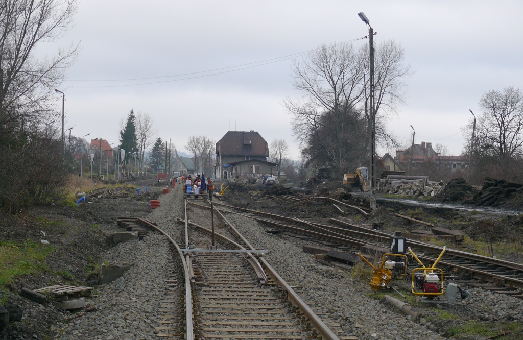 Kudowa Zdroj : pohled do stanice od Klodzka