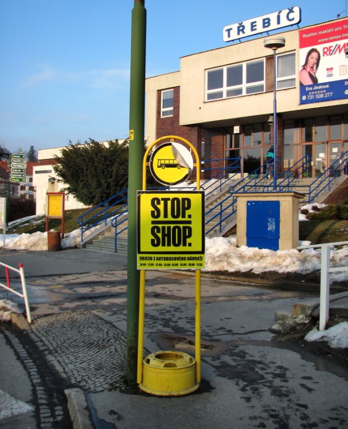 Zastvka Stop Shop Busu na autobusovm ndra