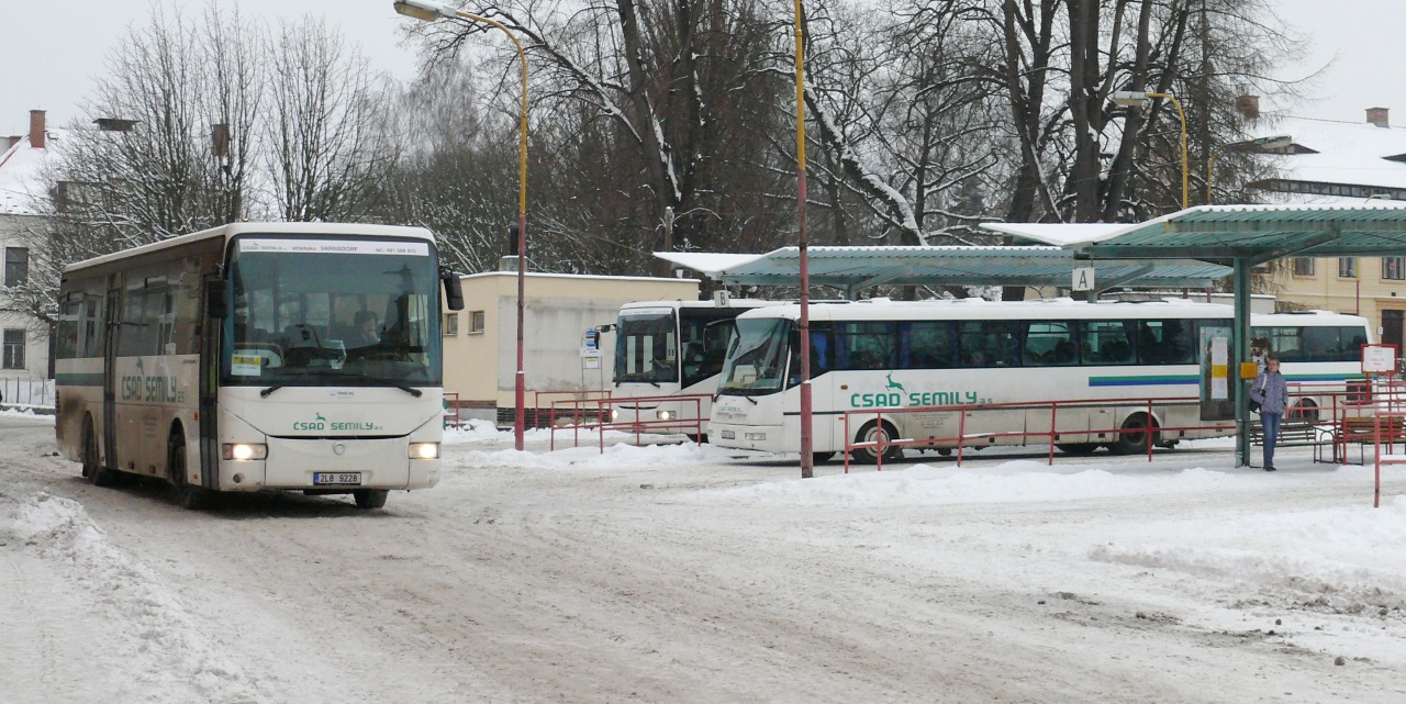 Varnsdorvsk autobusov ndra pod zimn nadvldou