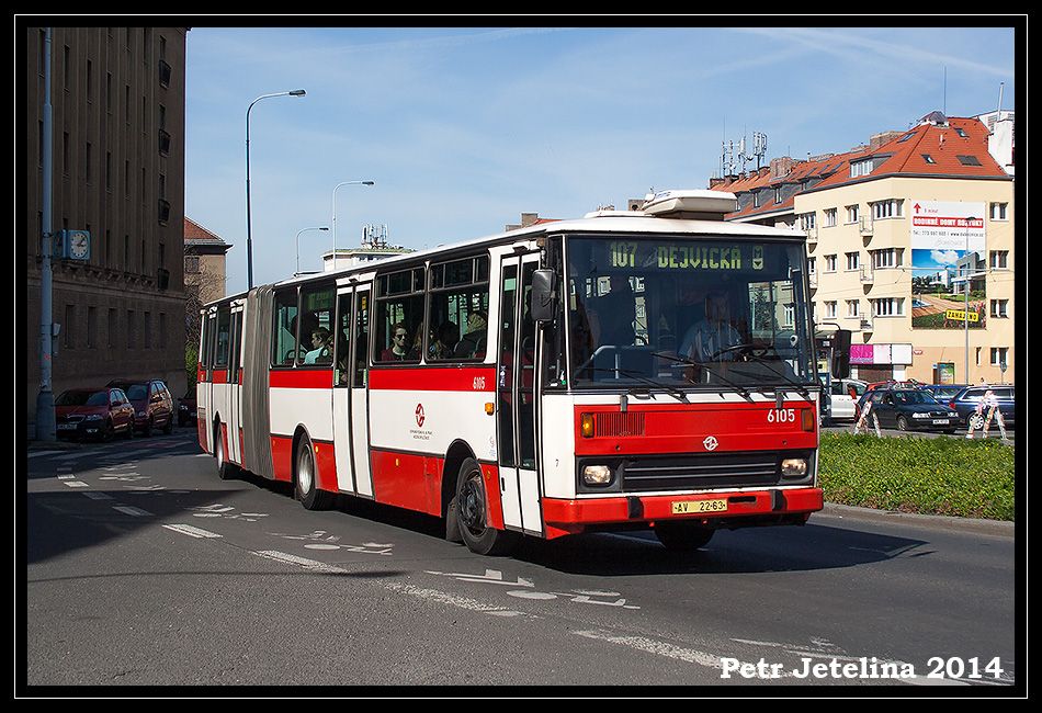 Karosa B741, 6105, 17.4.2014, Praha - nsk