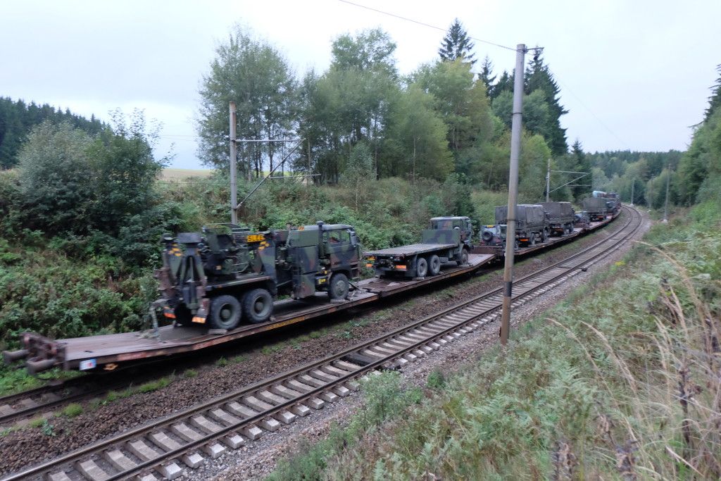 Vojensk transport, Sklen nad Oslavou - Ostrov nad Oslavou