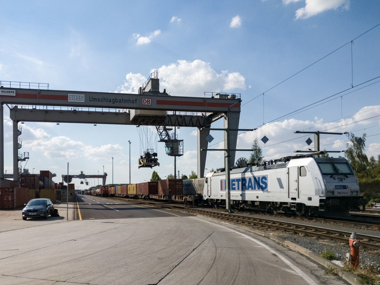 16.7.2018 - Lipsko Wahren - 386.014-5 dovezla vlak 43330 do kontejnerovho terminlu v Lipsku, vlak 