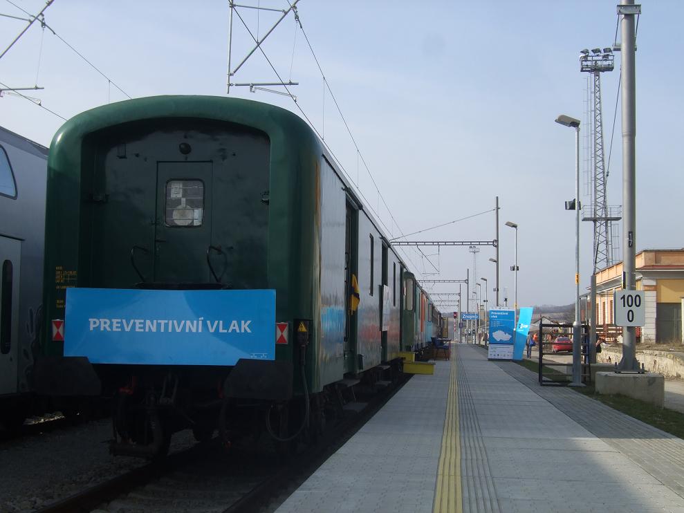 Preventivn vlak ve Znojm dne 23.4.2010