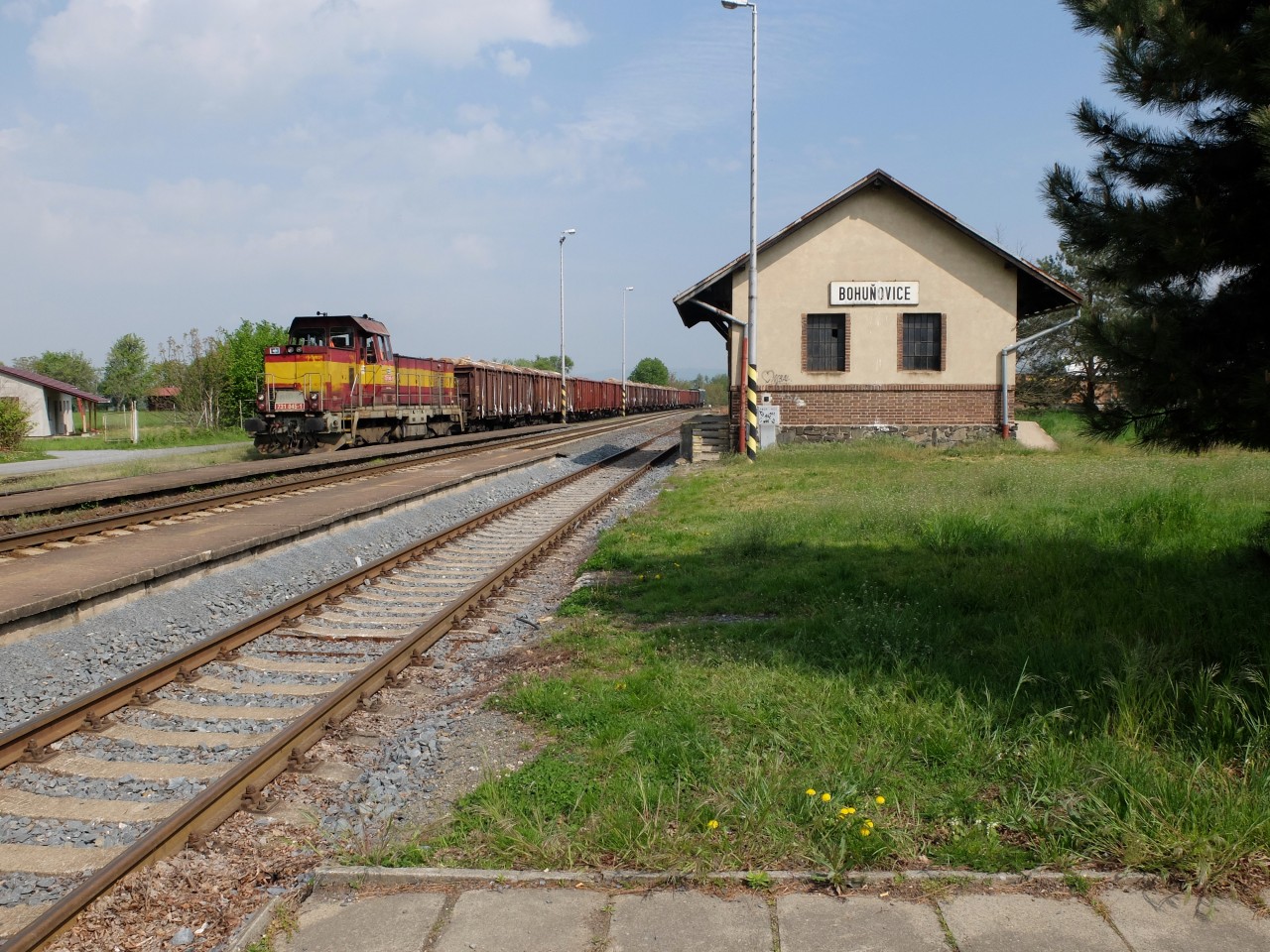 manipulan vlak,co byl k vidn ve ternberku, u val na Olomouc