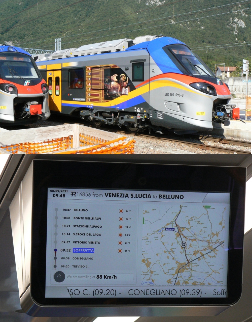 2021  - pm vlaky Venezia-Belluno