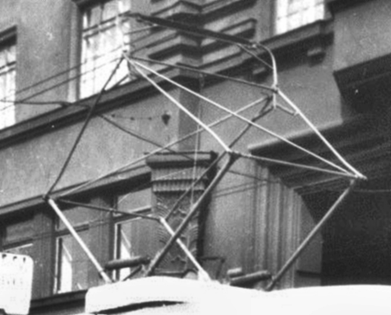 pantograf T1 v roce 1955