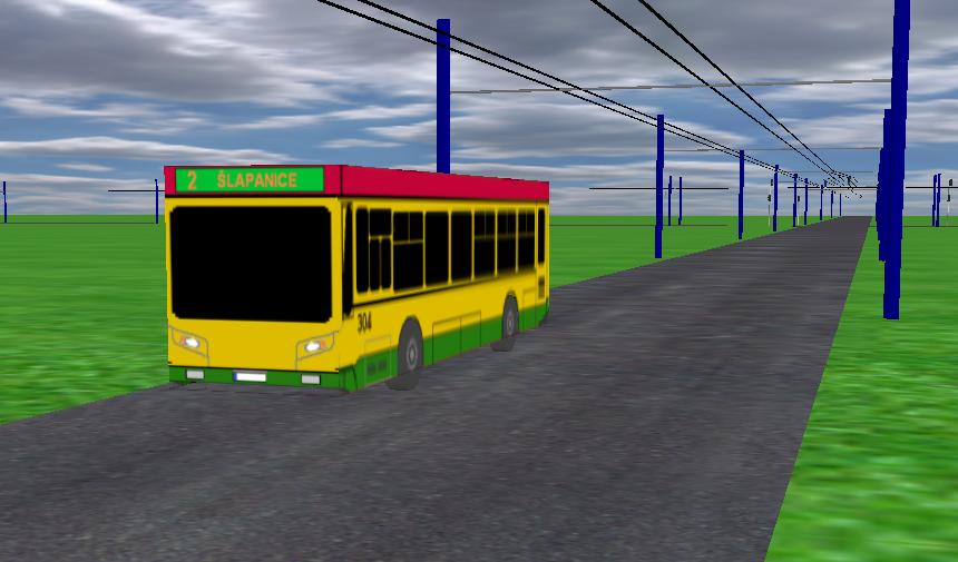 Rohan C122 ev.�. 304 je na sn�mku zachycen p�i prvn� j�zd� v nov�m n�t�ru.