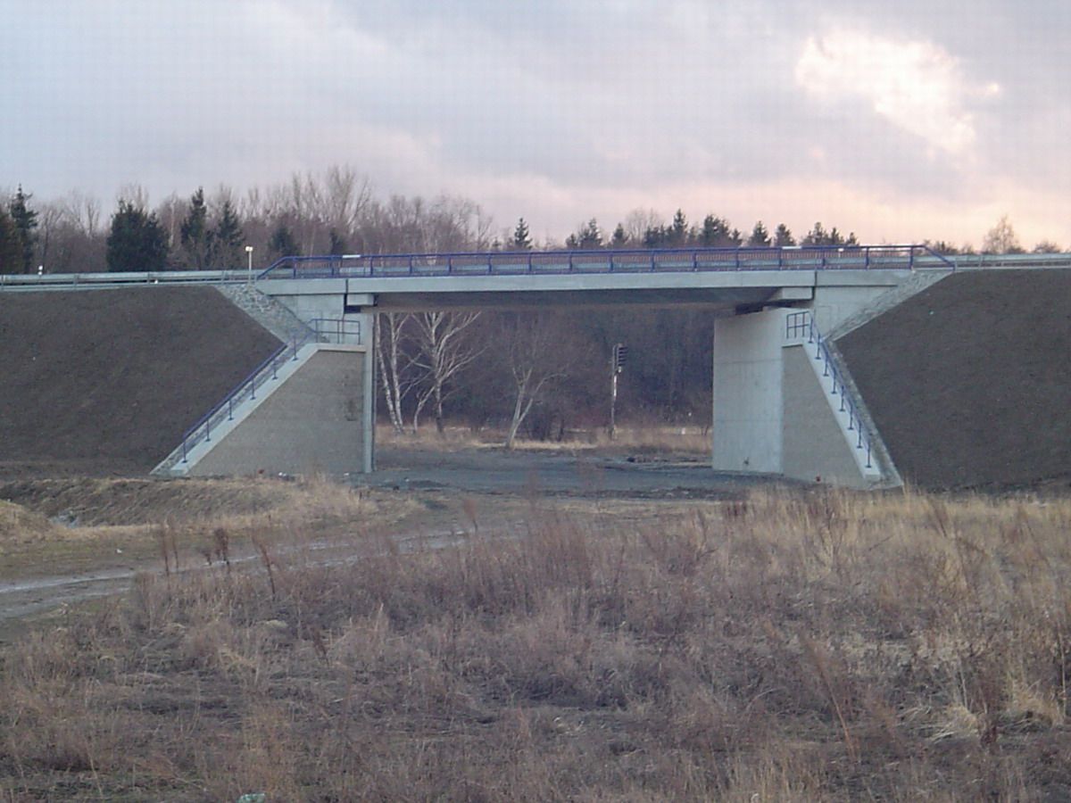 Most spojky trianglu - v pozad vjezdov nvstidlo do Sedlnice