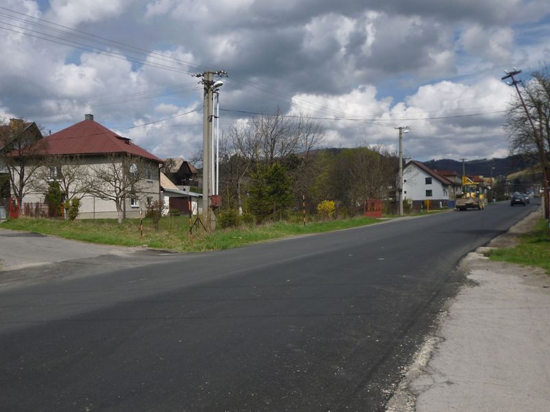 p�ejezd silnice v ��sti V. Slanec