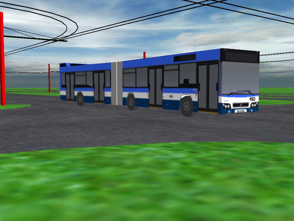 Volvo 7700A ev.�.450 (604) nasazen� na lince �.30, zde vyfocen� pod nov�mi dr�ty na �AN