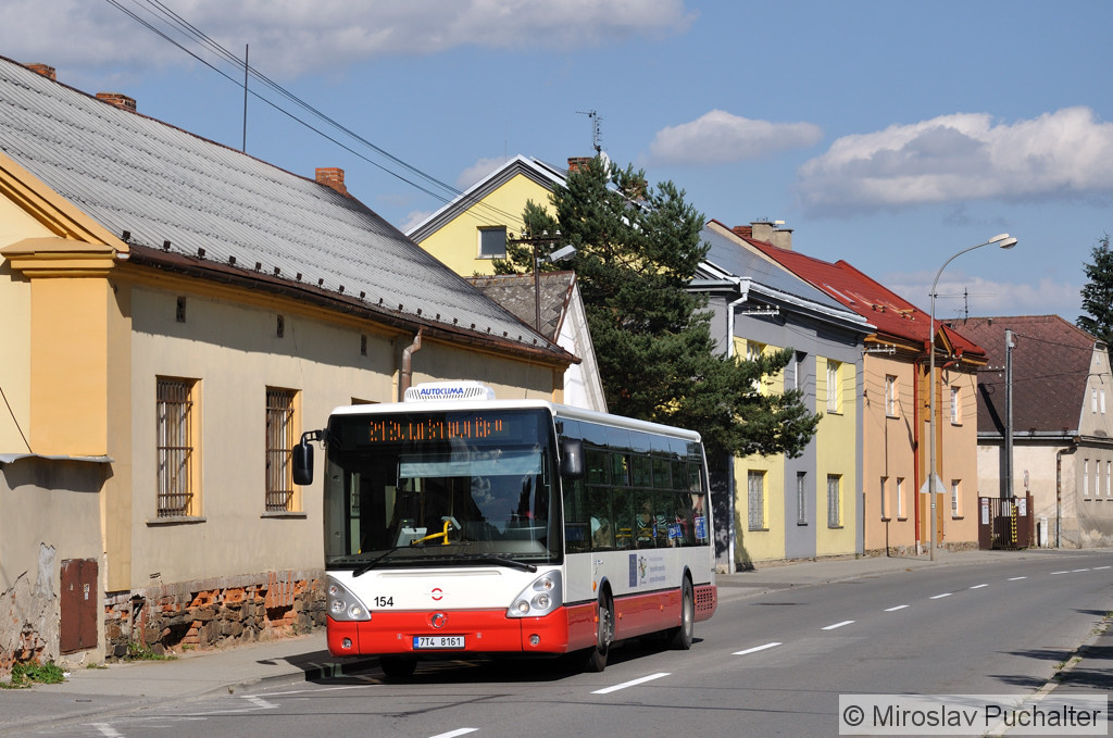 Ev. . 154 (Irisbus Citelis 12M) v ulici Pemyslovc.