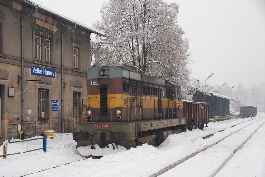 742.248 p�i posunu ve Velk�ch Hamrech, 19.1.2010