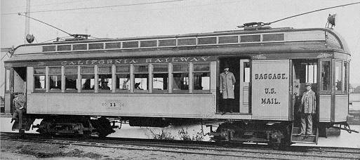 USA Combination car #11 of the California Railway (a predecessor to the Key System), built by Carter