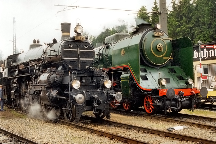 310.23 a 387.043, Sigmundsherberg, oslavy 125 let FJB, 25.6.1995, foto Andraschek