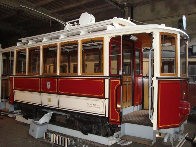 Historick tramvaj . 16 v TM Brno Le.