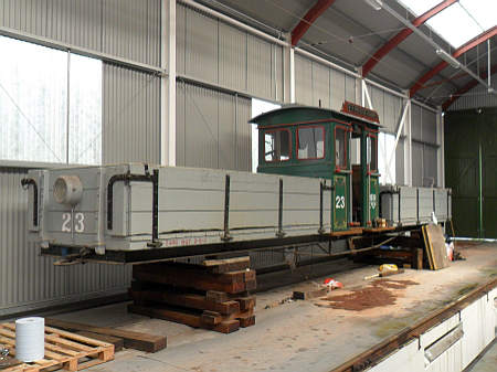 GB Man Locomotive No.23 stored in Laxey Car Shed, July 2012 &copy; David Martin cg_23_2012_lx