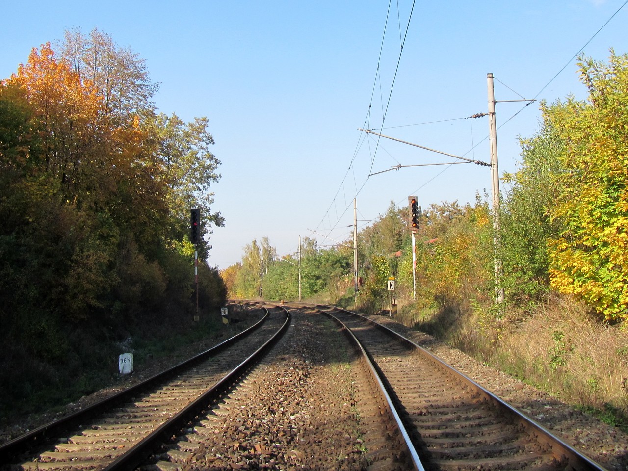 Provoz vlak mezi Chrstem a Ejpovicemi je pouze po 2.koleji