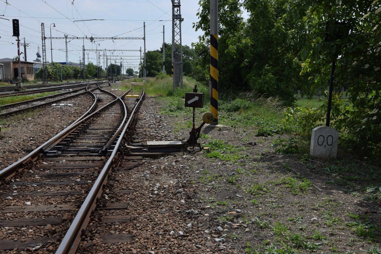 Za��tek vle�ky na vyhybce �. 9