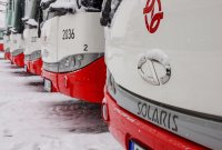 P�evzet� nov�ch midibus� pra�sk�m dopravn�m podnikem.