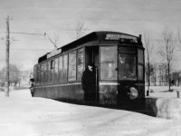 V zimě roku 1905 byl zvěčněn vůz na trati do Sault-au-Récollet.