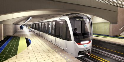 Vizualizace nové soupravy montrealského metra MPM-10.