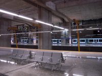 Podzemní stanice cercanías u terminálu T-4 letiště Barajas.