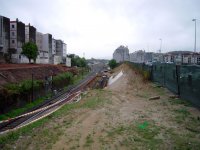 Poklidnou atmosféru v Pontevedře narušovaly v červenci 2009 první stavební práce na zhlaví.