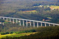 Délka viaduktu Sáramo dosahuje téměř 1,5 km.