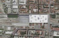 Vizualizace nové stanice Bologna Centrale.