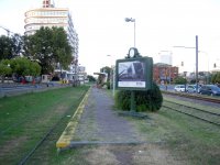 Nevyužívaná zastávka Puerto Madero - vedle trať Celerisu.